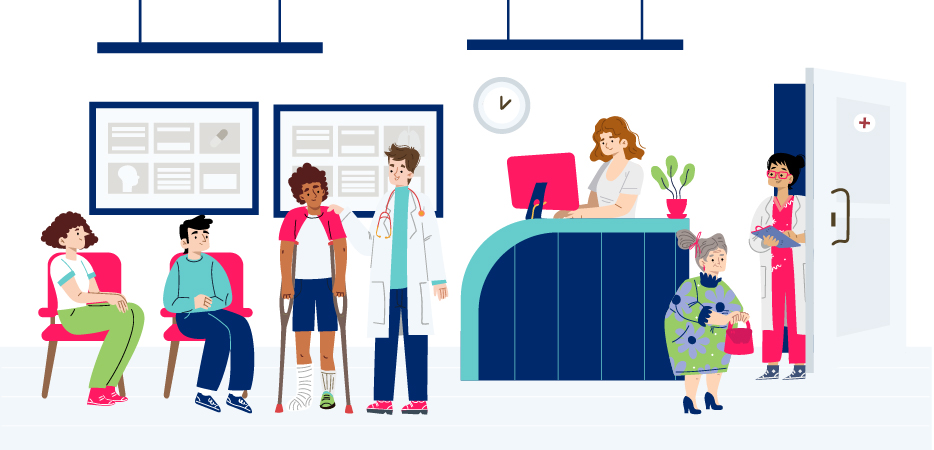 Illustrations dfe citoyens déambulants en ville. Toutes générations confondues